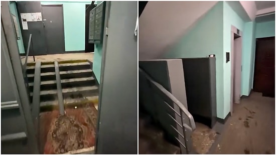 Shared the Entrance of an Apartment with Russian Soviet Architecture