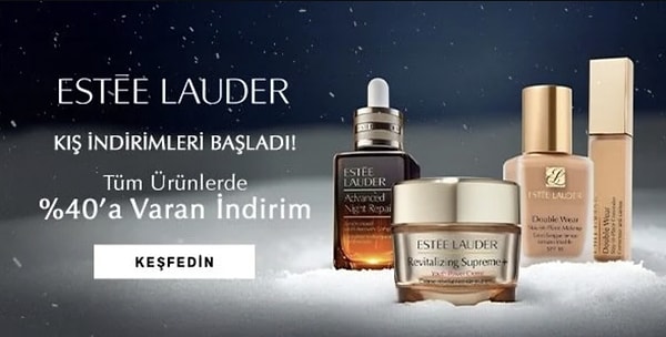 4. Estée Lauder kış indirimiyle cildine hak ettiği bakımı yapmanın tam sırası!