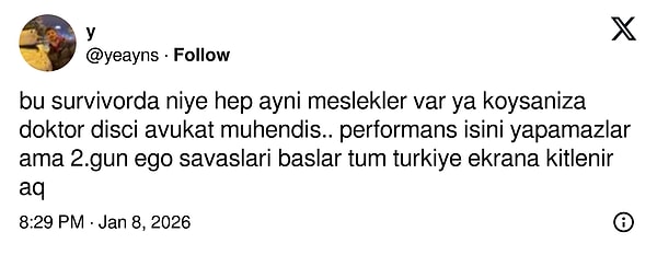 Survivor Avukatlar Mühendisler