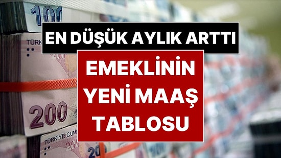 En Düşük Emekli Maaşı Belli Oldu: Emeklilerin Alacağı Yeni Maaşlar Ortaya Çıktı