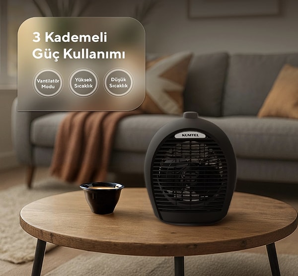 5. Kışın en sıcak dostu: Kumtel fanlı ısıtıcı ile soğuklara veda edin!