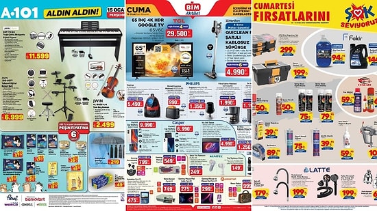 İndirim Günleri Başlıyor! 10 - 16 Ocak Haftasında A101 ve BİM Aktüel Ürünler Listesinde Ne Var?