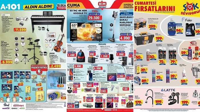 İndirim Günleri Başlıyor! 10 - 16 Ocak Haftasında A101 ve BİM Aktüel Ürünler Listesinde Ne Var?