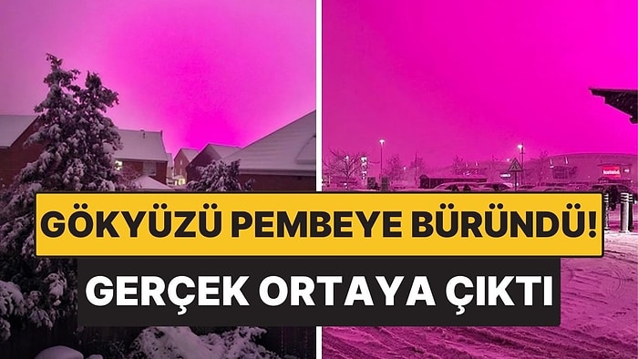 İngiltere’de Fırtına Sonrası Gökyüzü Pembe Oldu! Ortaya Kartpostallık Görüntüler Çıktı