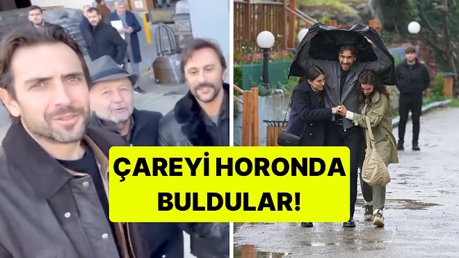 Taşacak Bu Deniz Setinde Üşüyen Oyuncular Isınmak İçin Horon Oynadılar