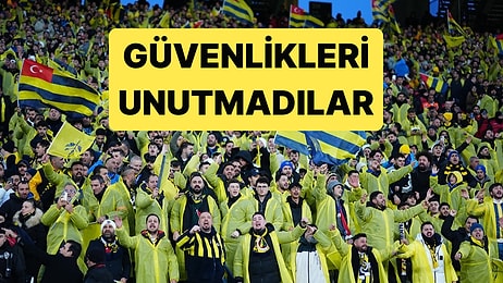 Fenerbahçe Taraftarı Yağmurdan Islanan Güvenliklere Yağmurluklarını Yolladı