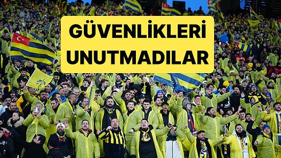 Fenerbahçe Taraftarı Yağmurdan Islanan Güvenliklere Yağmurluklarını Yolladı