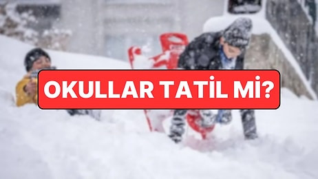Yarın (14 Ocak Çarşamba) Okullar Tatil mi, Hangi İllerde Tatil? Kar Tatili Olan İller Listesi!
