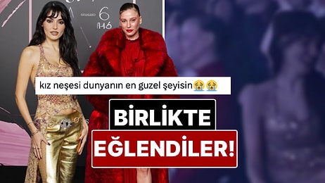 Hande Erçel ve Serenay Sarıkaya'nın ELLE Style Ödül Gecesinde Yan Yana Dans Ettiği Anlar Gündem Oldu