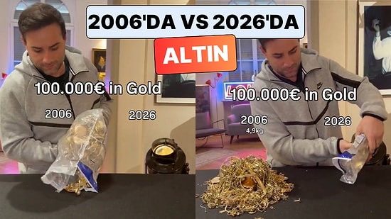 Alman Yayıncı David Suppes, 2006'da ve Günümüzde 100 Bin Euro’ya Ne Kadar Altın Alınabildiğini Gösterdi