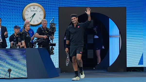 Turnuva öncesi Melbourne Park'ta Federer rüzgarı esti!