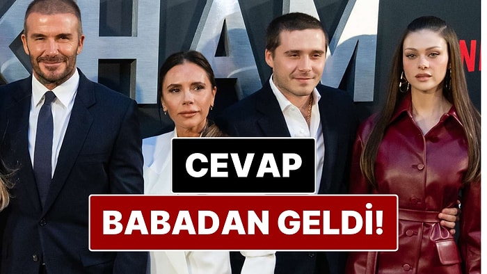 David Beckham'dan Ailesini Silen Oğlu Brooklyn Beckham'a İmalı Sözler!