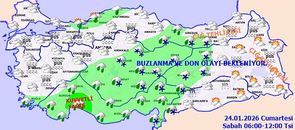 24 Ocak hava durumu: Bugün hava nasıl?