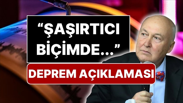 Gece Yarısı Meydana Gelen Depremle İlgili Ahmet Ercan'dan Dikkat Çeken Açıklama