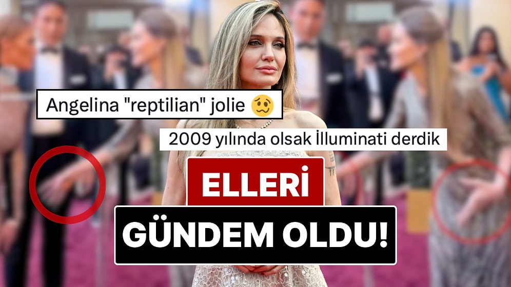 Angelina Jolie’nin Kameralara Yansıyan El Hareketleri Çok Konuşuldu!