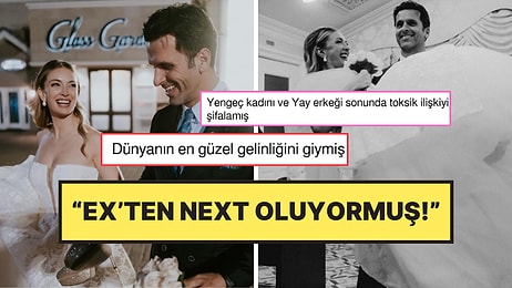 Fırtınalı Aşklarını Evlilikle Taçlandıran Yasemin Kay Allen ve Erdal Kaya’nın Düğün Karelerine Yorum Yağdı