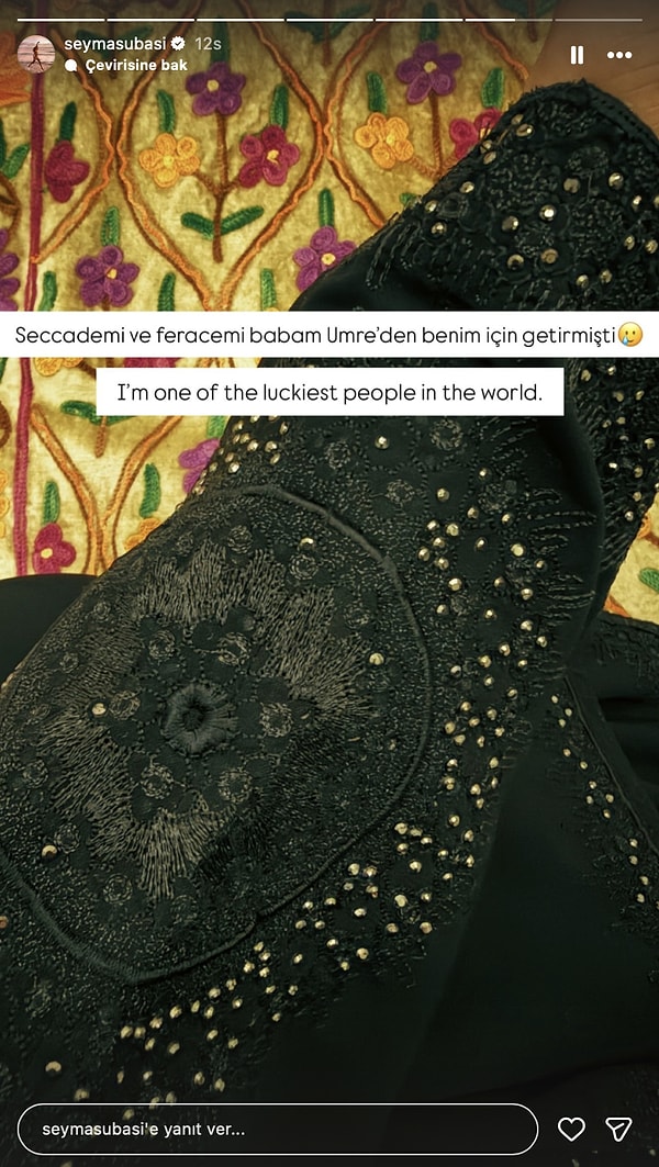 Sosyal medya hesabında da ufak tefek değişiklikler yapan Şeyma Subaşı, dine yönelik paylaşımlar yapmaya başlamıştı.