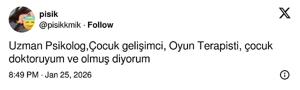 Uzmanından da onay geldi.