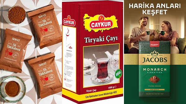 İftar sonrası keyifli sohbetlerin eşlikçisi çay ve kahvelerde sepette %40'a varan indirimler mevcut.