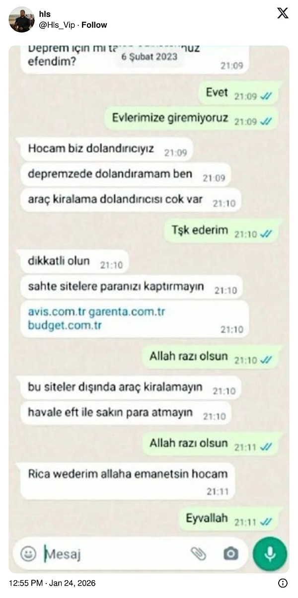 İlginç bir diyalog...