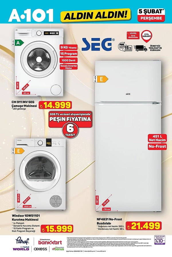 Windsor Kurutma Makinesi 15.999 TL