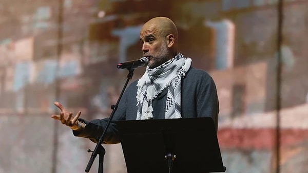 Guardiola, "Biz ezilenlerin yanındayız" dediği gecede şu sözleri sarf etti: