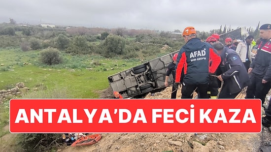 Antalya’da Yolcu Otobüsü Şarampole Yuvarlandı: 9 Kişi Hayatını Kaybetti, 25 Kişi Yaralandı