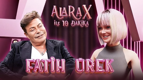 Fatih Ürek, vefatından kısa bir süre önce YouTube’da yapay zeka ile oluşturulan Alara X’in programına konuk olmuştu.