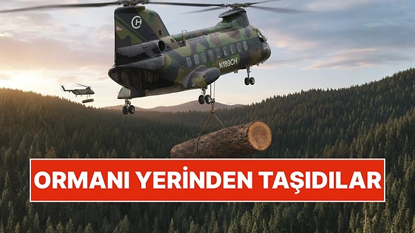 Hayvanları Kurtarmak İçin Helikopterle Orman Taşıdılar