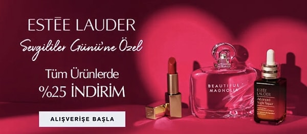 Sevgililer Günü'ne Özel Tüm Ürünlerde %25 İndirim ile hem kendinize hem de sevdiklerinize en güzel hediyeyi seçebilirsiniz.