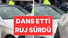 Bebek’te Kendini Aracına Kilitleyerek Dans Eden Kadın Trafiği Felç Etti