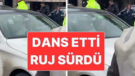 Bebek’te Kendini Aracına Kilitleyerek Dans Eden Kadın Trafiği Felç Etti