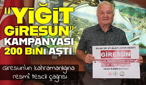 Geçtiğimiz aylarda Giresun halkının da benzer bir isteği olmuştu.