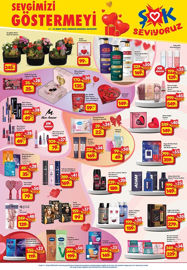 Sevgililer Günü Çiçek Aranjmanı 245 TL