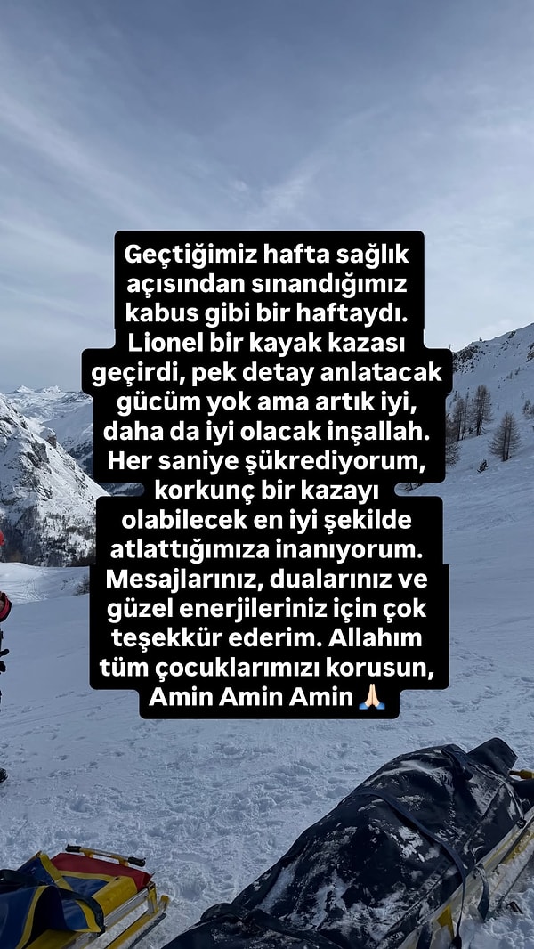 Oğlunun sağlık durumuyla ilgili açıklama yapan Araz, şu ifadeleri kullandı: