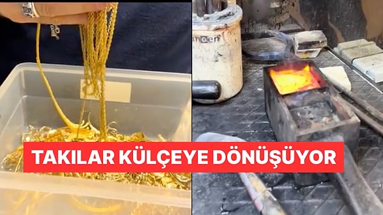 Bir Kuyumcu Adım Adım Altının Nasıl Eritildiğini Gösterdi