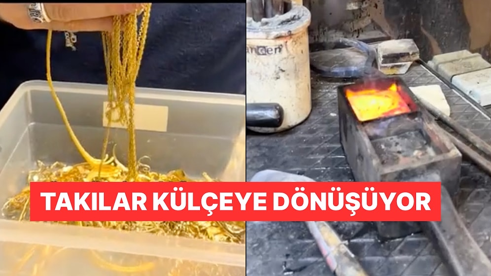 Bir Kuyumcu Adım Adım Altının Nasıl Eritildiğini Gösterdi