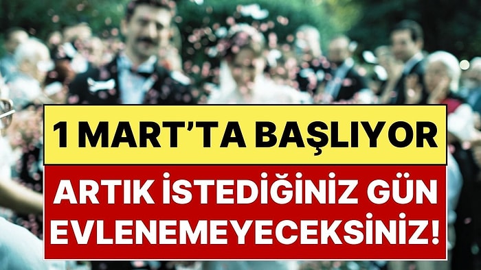 Düğün Salonlarında Yeni Dönem: 1 Mart'tan İtibaren İstediğiniz Gün Düğün Yapamayacaksınız!