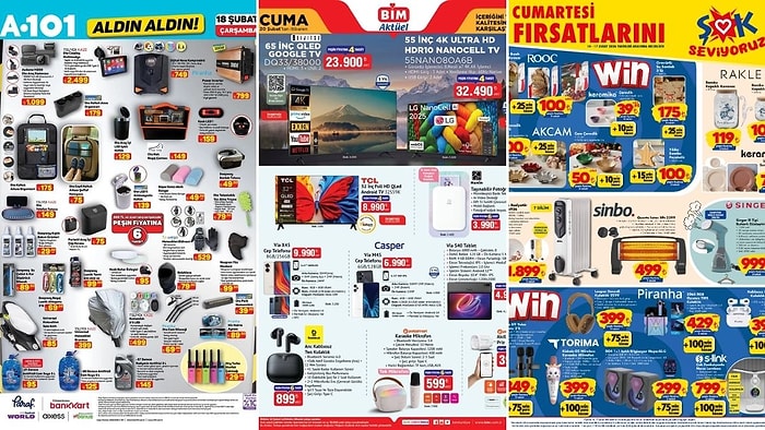 İndirim Günleri Başlıyor! 14 - 20 Şubat Haftasında A101 ve BİM Aktüel Ürünler Listesinde Ne Var?