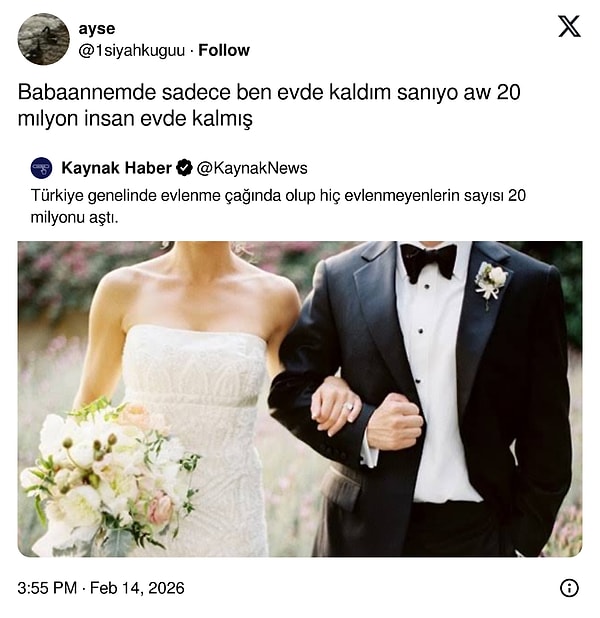 Babaannelere göstermelik haber.