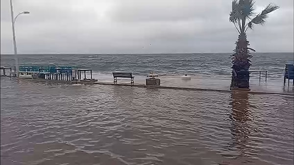 Gemlik ilçesi Kurşunlu Mahallesi’nde sabah saatlerinden itibaren etkili olan fırtına ve kuvvetli yağış, yaşamı olumsuz etkiledi.