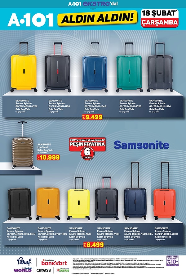 Samsonite Valiz Çeşitleri