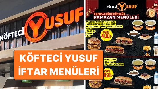 Köfteci Yusuf İftar Menüsü ve Fiyatları 2026