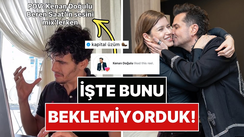 Kenan Doğulu, Eşi Beren Saat'in Sesini Tiye Alan Videoyu Beğendi!