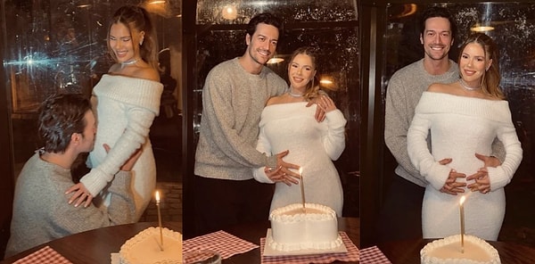 Mutlu evlilikten beklenen haber ise gecikmedi. Feyyaz Şerifoğlu ile Merve Dinçkol, bebek beklediklerini sosyal medya üzerinden duyurdu.