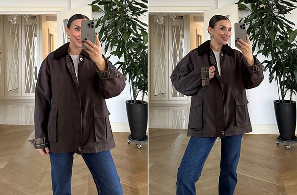 Kış şıklığında %26 indirim: TubaButik ekose detaylı montla tarzınızı konuşturun!