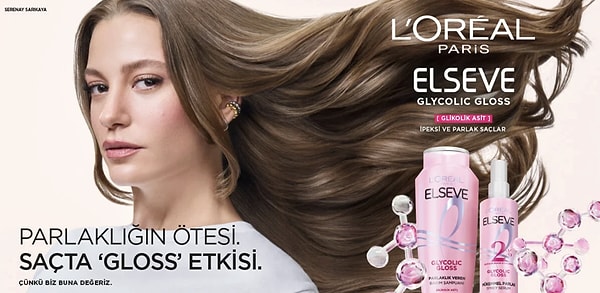Ayna parlaklığında saçlar hayal değil: Elseve Glycolic Gloss serisiyle tanışın!