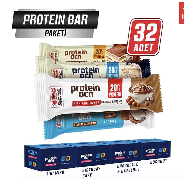 Sporcu dostu atıştırmalık: Protein Ocean barlarda %14 indirime ek %20 kod fırsatı!