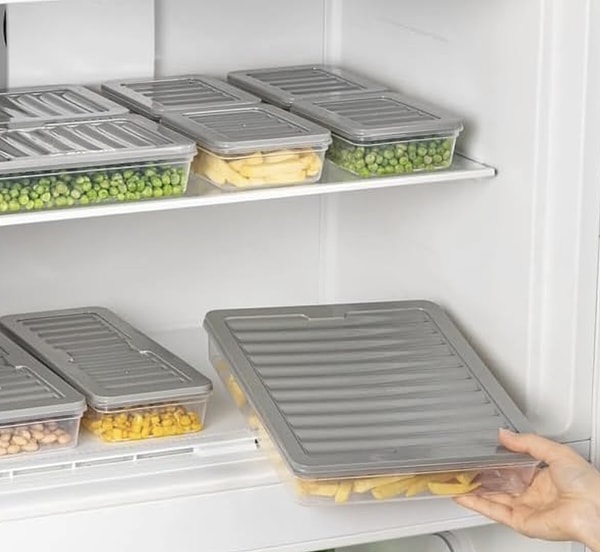 Buzdolabında tazelik devrimi: Orret Home 4’lü buzdolabı organizer seti!