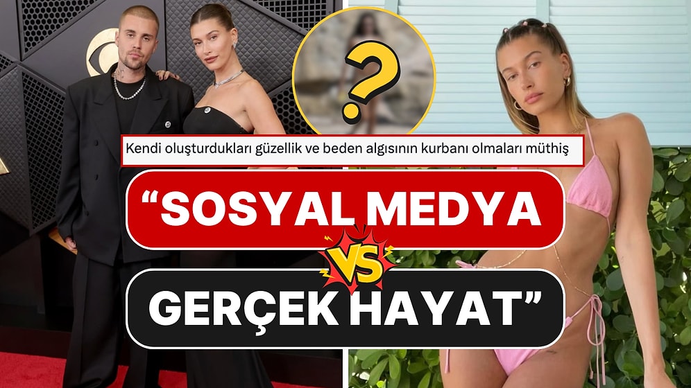 Sosyal Medyadaki Hali ile Günlük Hayattaki Hali Karşılaştırılan Hailey Bieber Dillere Düştü